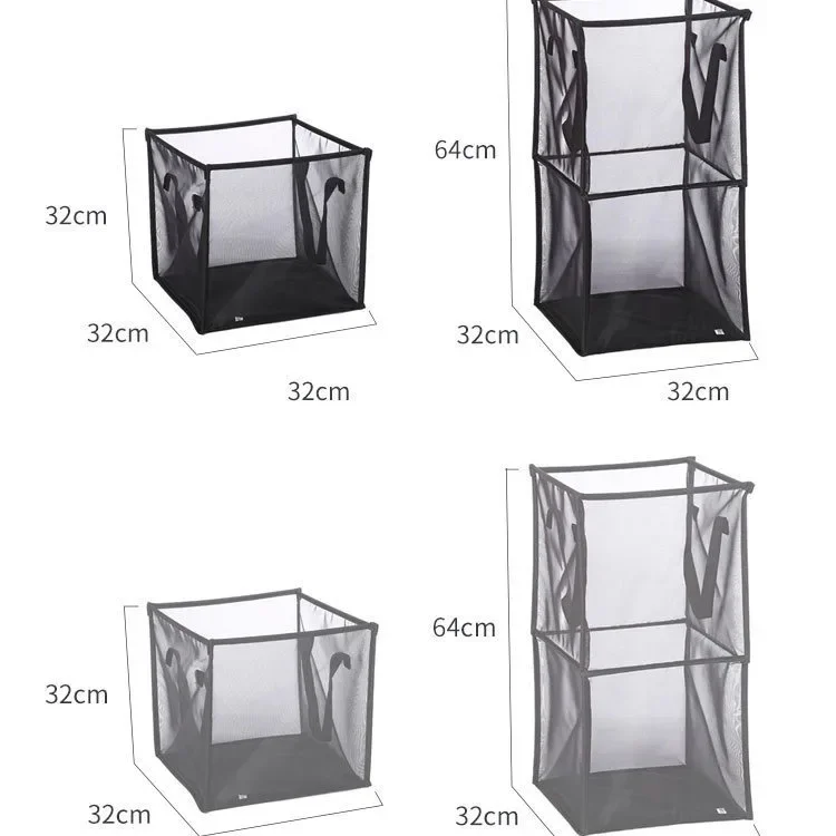 Складная волшебная корзина для белья тканевая хранения грязного стирки может