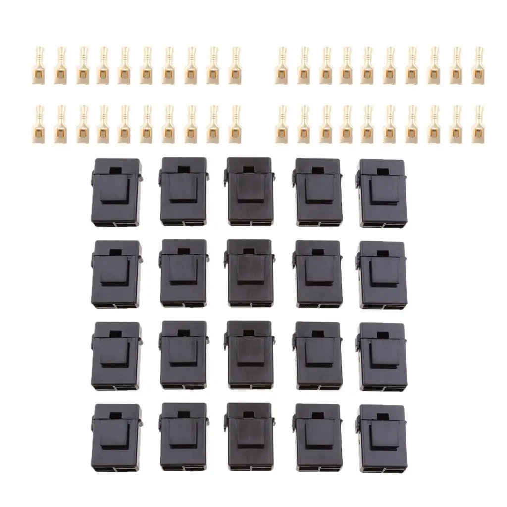 

20 x Car Boat Trailer Vehicles ATC Fuse Holder Block+Terminals