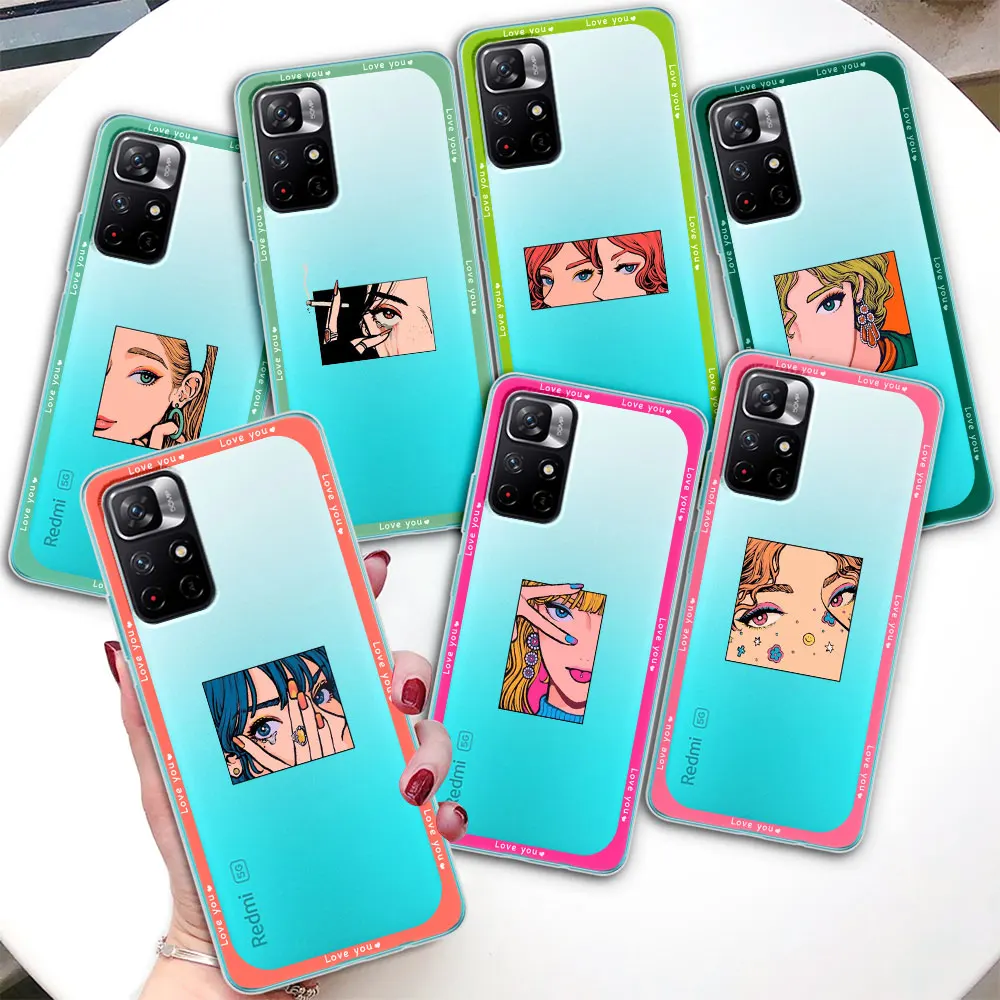 

Чехол для телефона Xiaomi Redmi Note 12 Pro Plus 11 10 9S K40 11E 9 10S 8 8T 9T 7A 10C 11T 5G 11S 9C