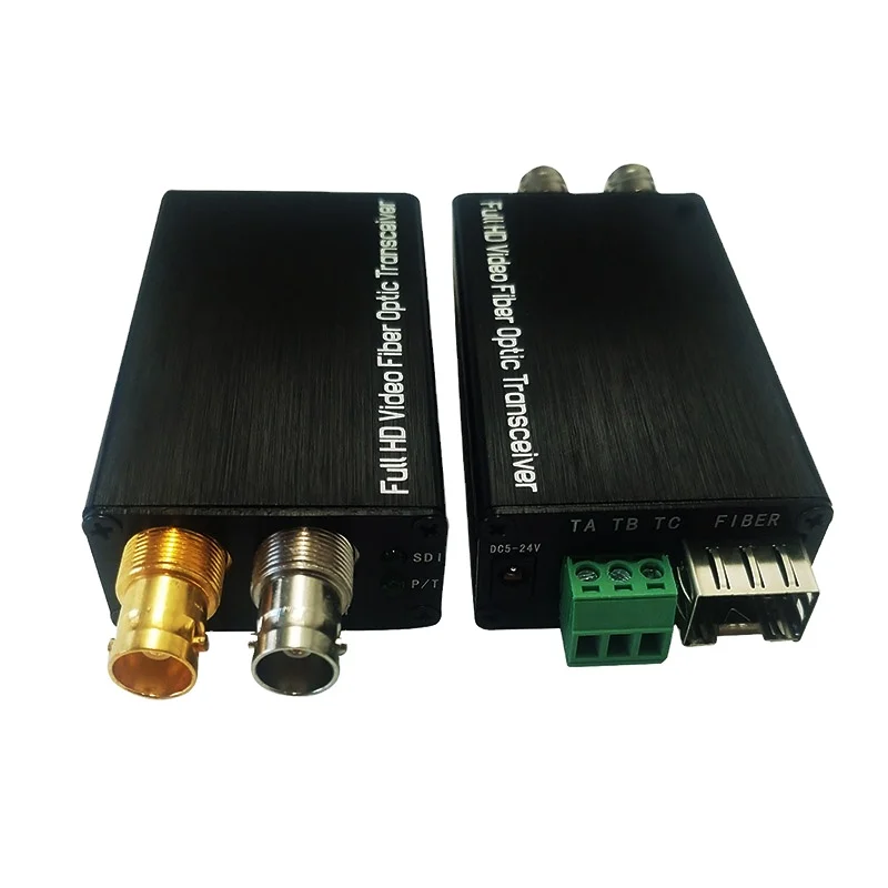

Mini Converter 3G-SDI Video to Fiber Converter Video Fiber Optic Transceiver with Reverse RS485 SMF 20KM