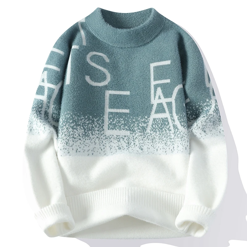 Новинка Осень-зима 2024 модный трендовый плотный теплый Эластичный свитер с