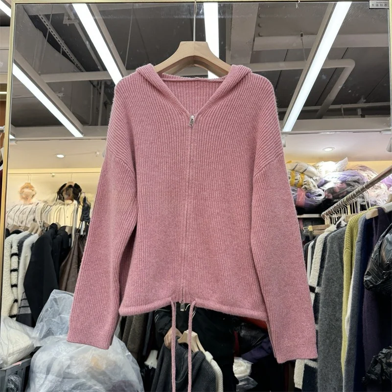 Ozhouzhan 2024 зимние новые европейские товары женская одежда супер красивый свитер с