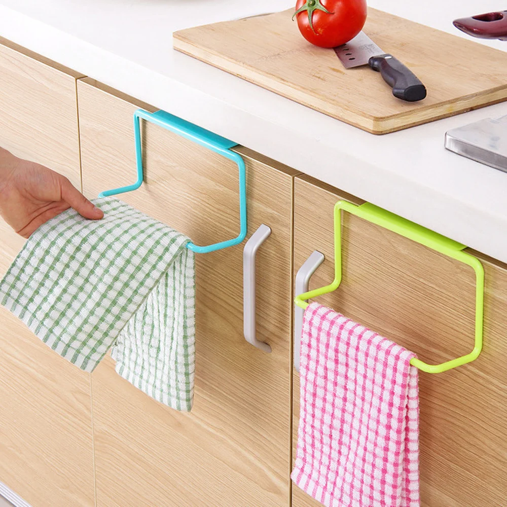 Rack Bar Hanging Holder Rail Organizer Bathroom Kitchen Cabi