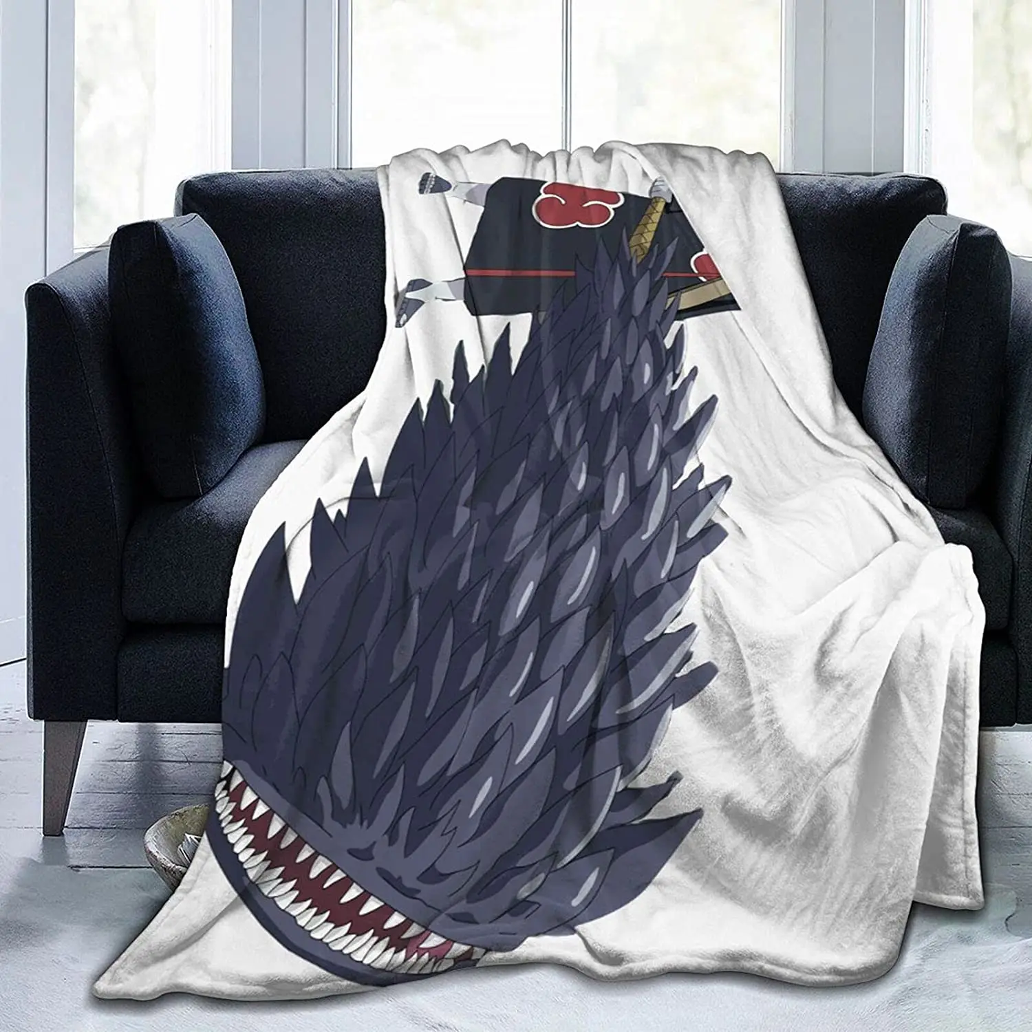 

Kisame Hoshigaki Fluffy Soft and Comfortable Blanket, Anime Warm Embrace of Sympathy