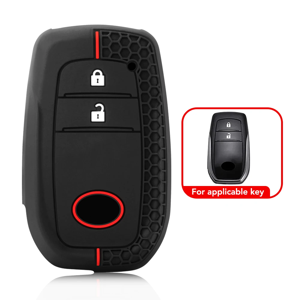 

Силиконовый Чехол Для Ключей Toyota Corolla Hatchback, Yaris Cross, Prius, Hilux, Land Cruiser LC200, LC250