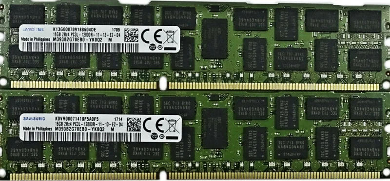 

RAM 16GB 2RX4 PC3L-12800R Server Memory Bar M393B2G70EB0-YK0Q2 1PCS