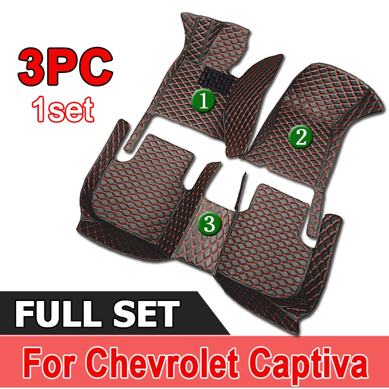

Автомобильные коврики для Chevrolet Captiva CN202S 2022 2023, 7-местные водонепроницаемые фотообои, полный комплект, автомобильные аксессуары