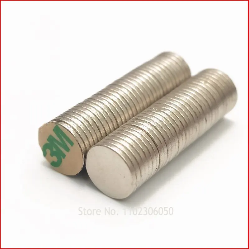 

10/100 Disc magnet 10x1 10x1.5 10x2 10x0.5 mm Belt with 3M self - adhesive NdFeB magnet 10mm neodymium magnet Magnetic standard