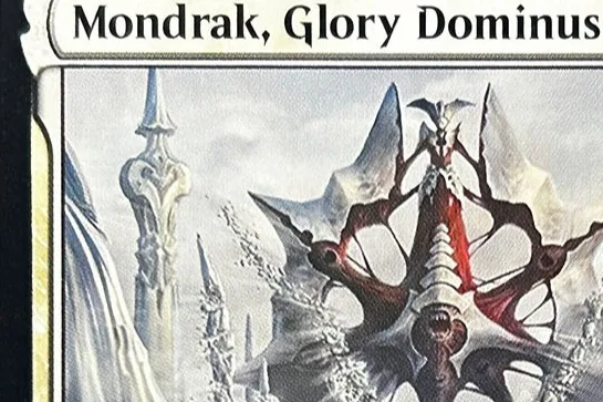 Фото Коллекционные карты TCG ONE «Atraxa, Grand Unifier/Mondrak, Glory Dominus» — черные, высшего качества, для настольных игр №1