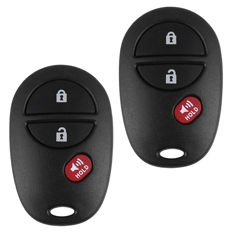 

2X 315Mhz 3 Buttons Remote Key Fob Clicker Transmitter for Toyota Replacement GQ43VT20T New Car Remote Controls Keyless