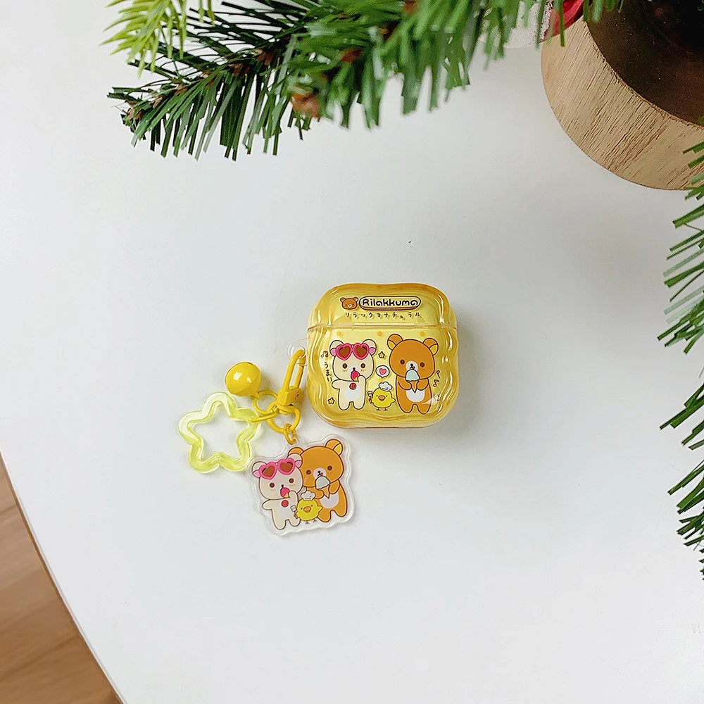 Чехол для наушников Moe T-TeddyBear R-Rilakkuma для Airpods Pro 2 3, защитный чехол для беспроводной Bluetooth-гарнитуры Airpods 4 2 3 1 (art.: 3920dbfd8db74) - 3920dbfd8db74