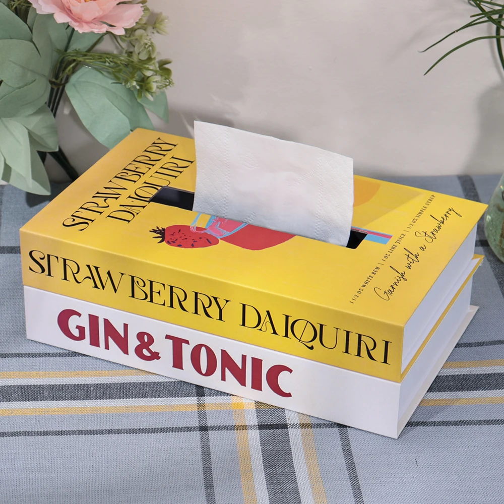 

Бумажная коробка для салфеток, книжный стиль