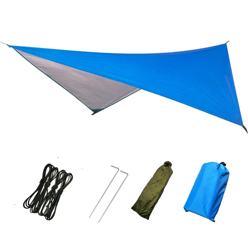 

100*145cm Large Waterproof Camping Tarp Shelter UV Protect Ultralight Garden Canopy Sunshade Outdoor Camping Beach Sun Shelter