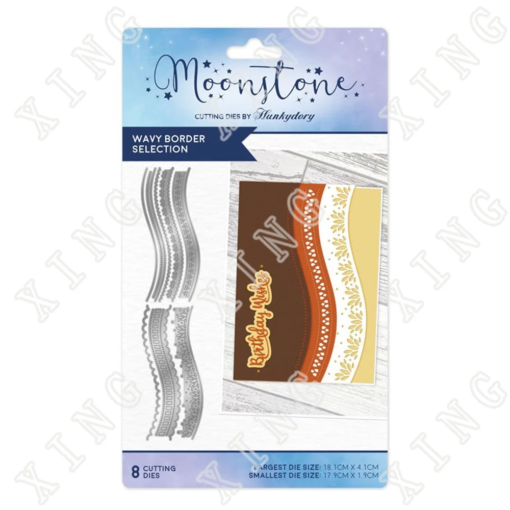 

Arrival 2022 Wavy Borders Metal Cutting Dies Diy Craft Wax Paper Scrapbooking Greeting Cards Diary Decoration Embossing Molds
