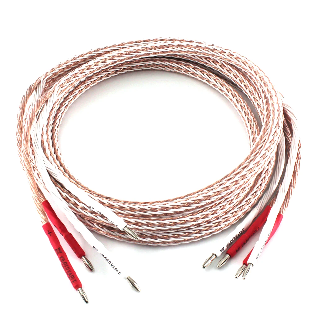 1 пара Hi-end DIY HIFI родиевое покрытие Y-образной вилки к банану 12TC 24 core OFC Pure Медный