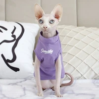 hairless cat clothes devon rex sphinx cat clothes cool summer thin cotton breathable cat outfits pet sphynx kitten clothes