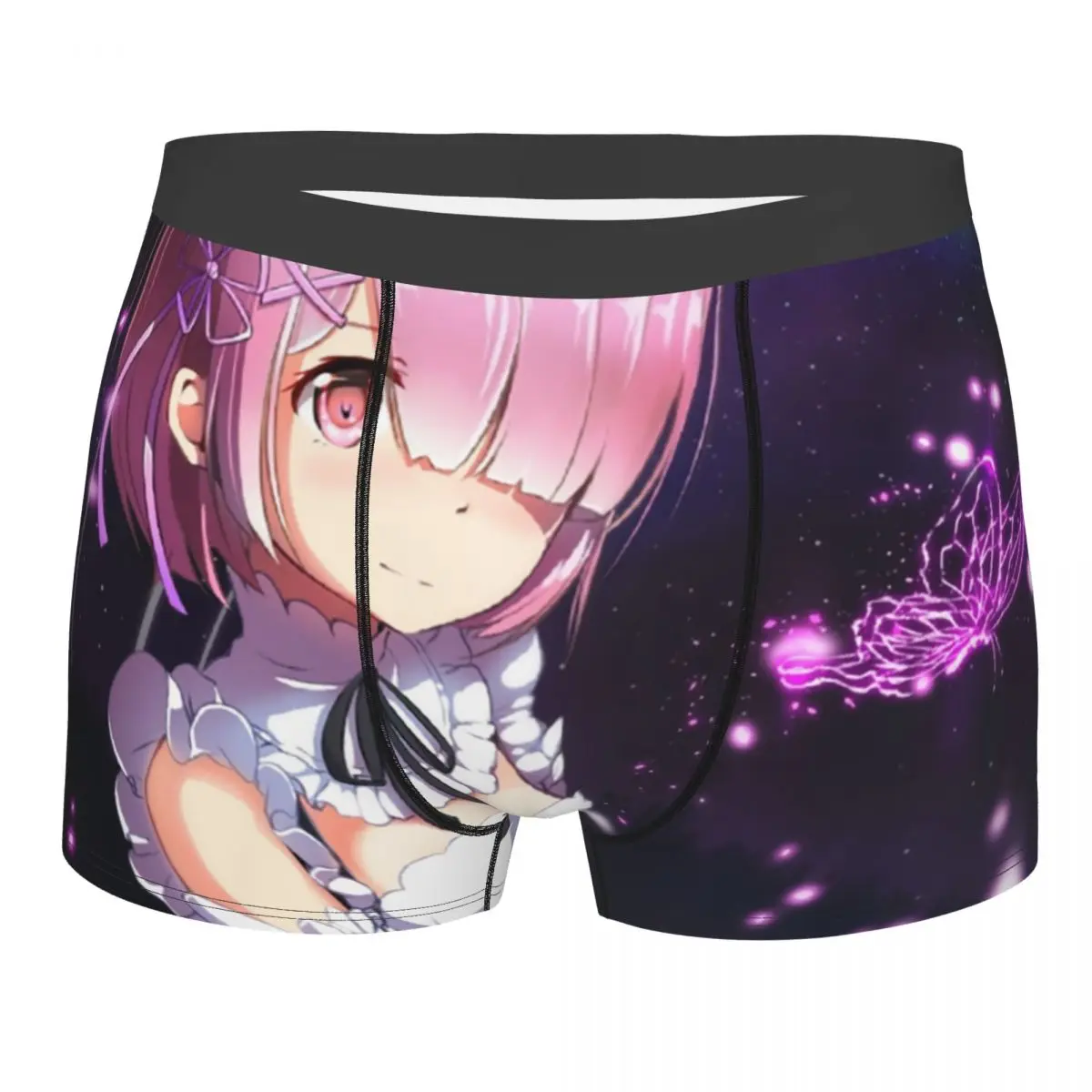 

Трусы-боксеры Ram The Best Girl Series Мужские, дышащие трусы с 3D-принтом, манга, брифы