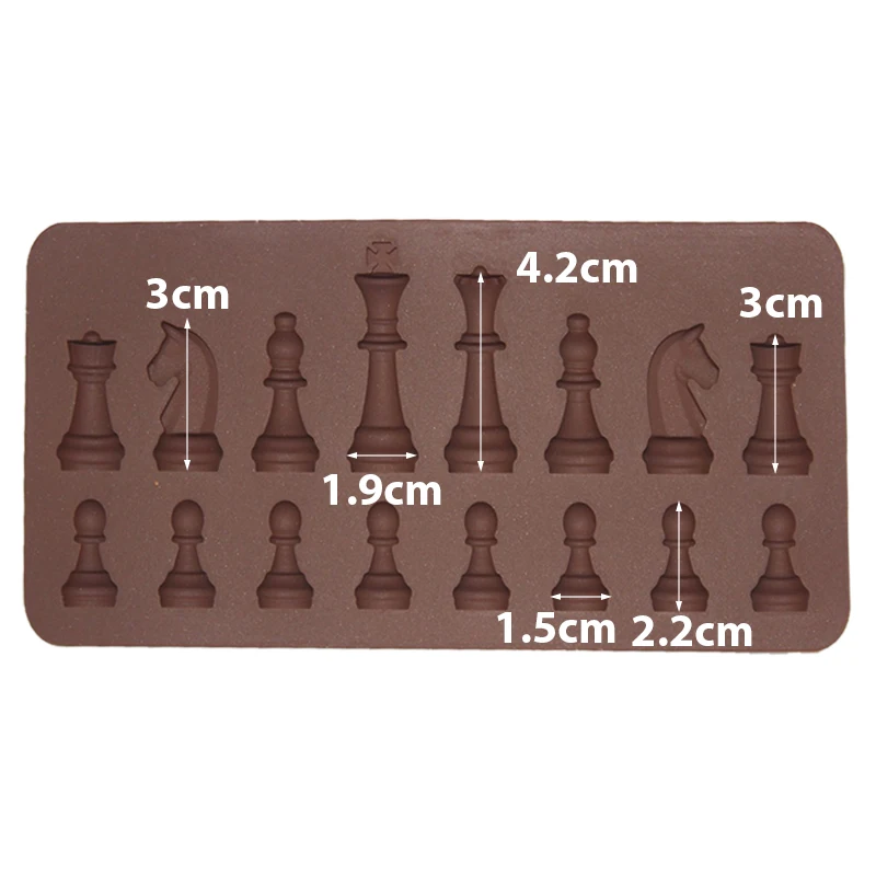 

DIY Cake Mold Chess Shaped Chocolate s Ice Cube Mould Tools Kitchen Accessories Baking Silicone Decorating