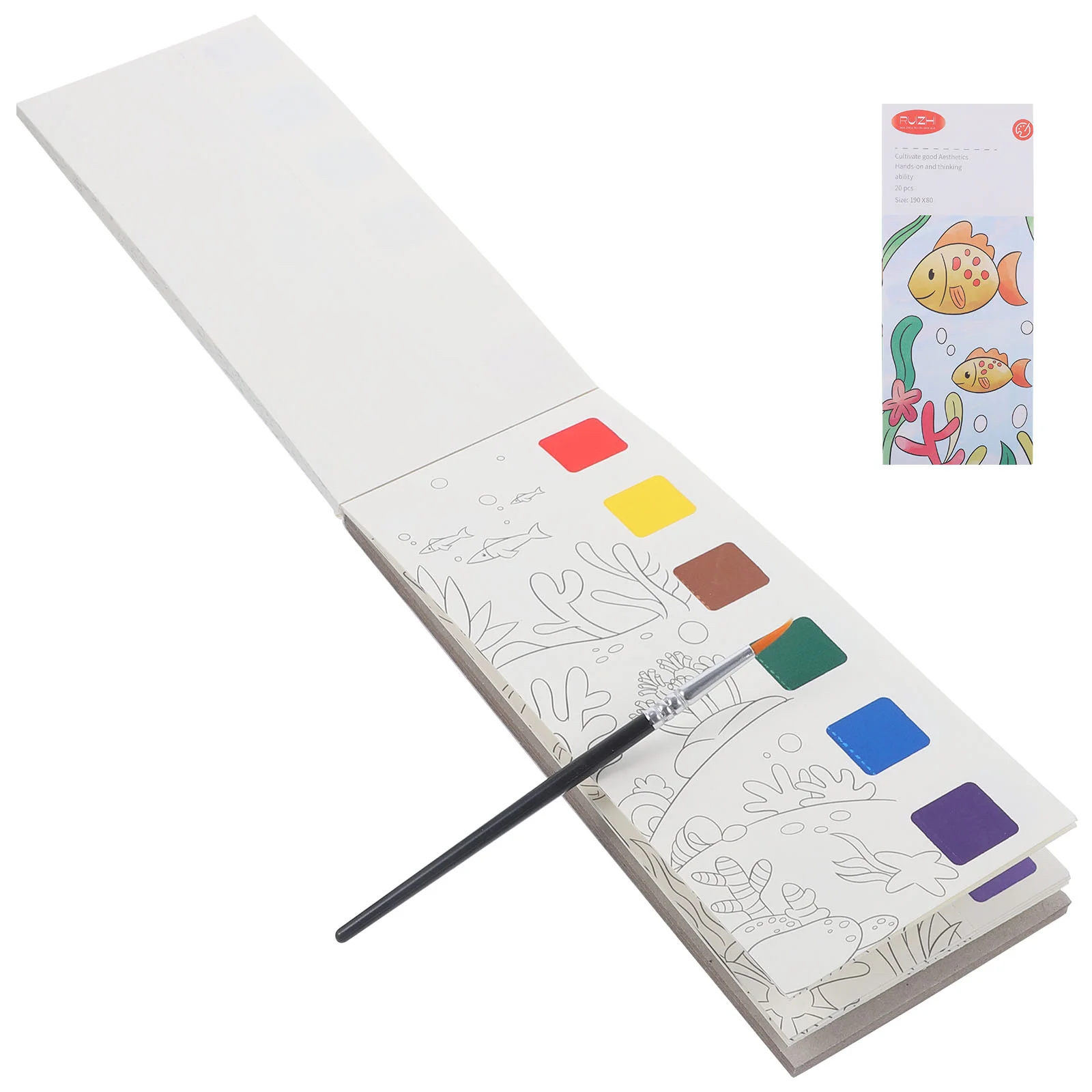 Акварельный блокнот для рисования раскраска в спиральном переплете детские