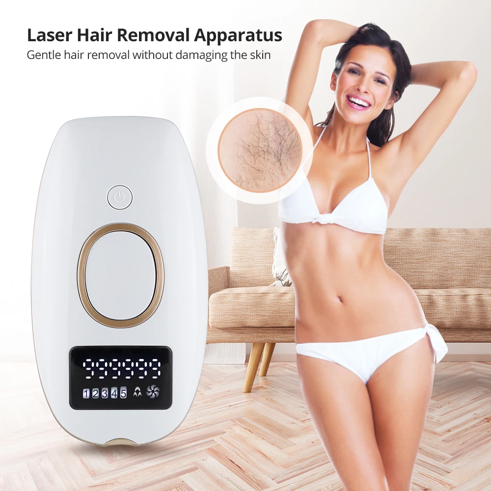 

999999 Flashes IPL Epilator Laser Hair Removal Painless Permanent Photoepilation Trimmer Electric Depilator Body Armpit Face