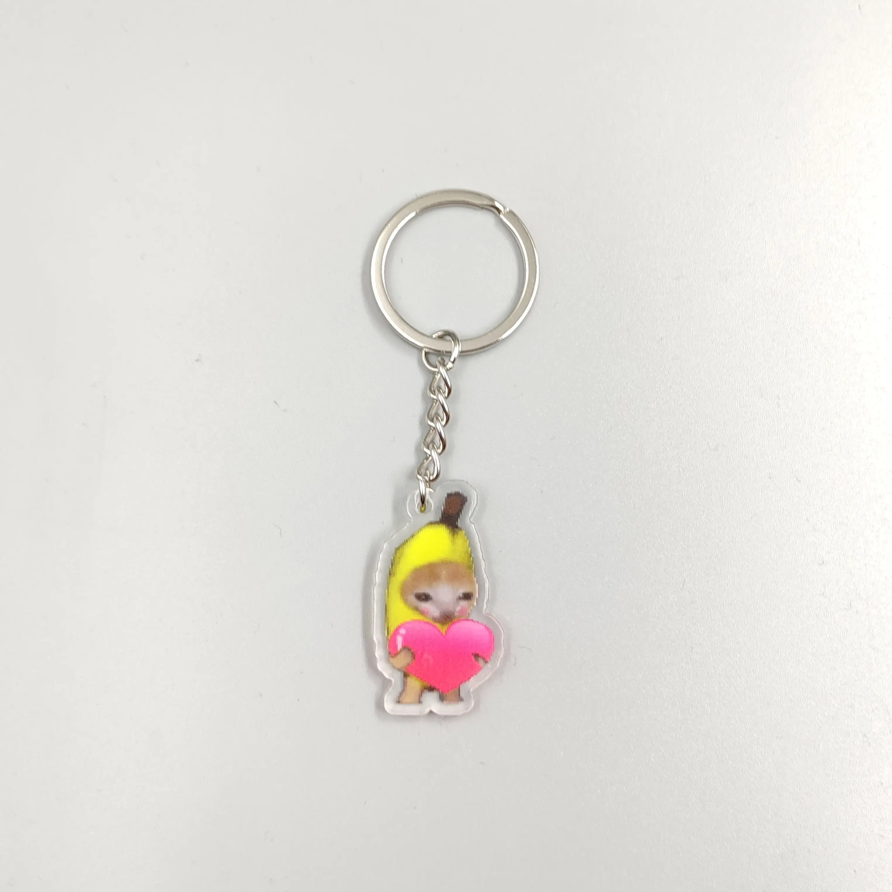 2023 милый счастливый кот банан Кот плач брелок студенческий подарок кошка Эль