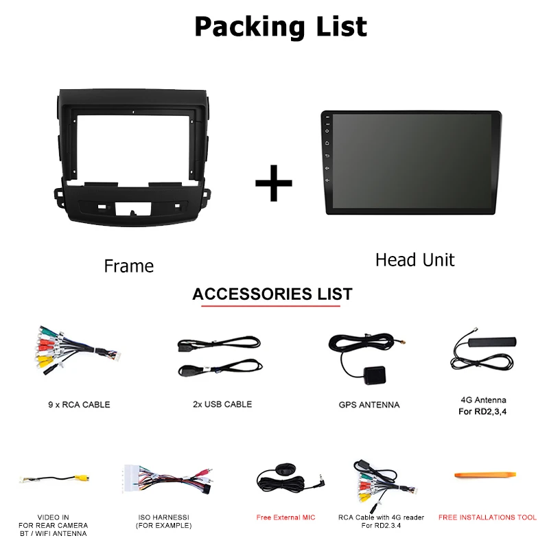 Автомобильная радиостанция Roadivox Android для Mitsubishi Outlander Xl 2 2005 2012 Citroen C-Crosser 2007