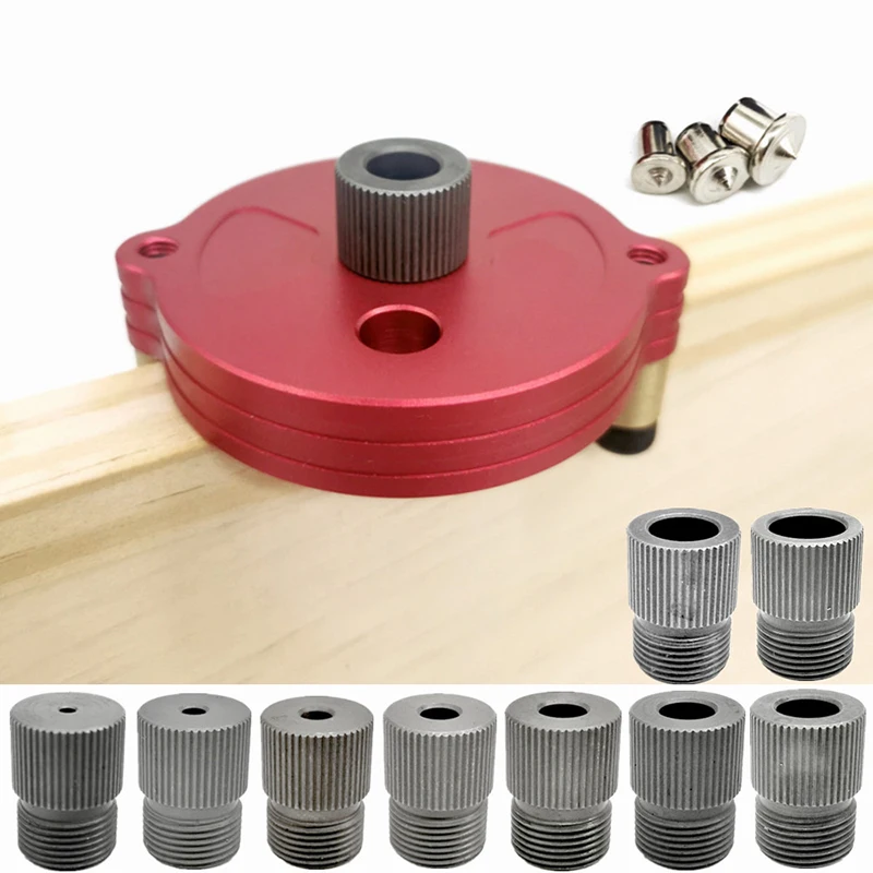 

2-10MM Vertical Self-centering Doweling Jig Vertical Hole Puncher Drill Guide Locator for Furniture Connection Woodworking Tools