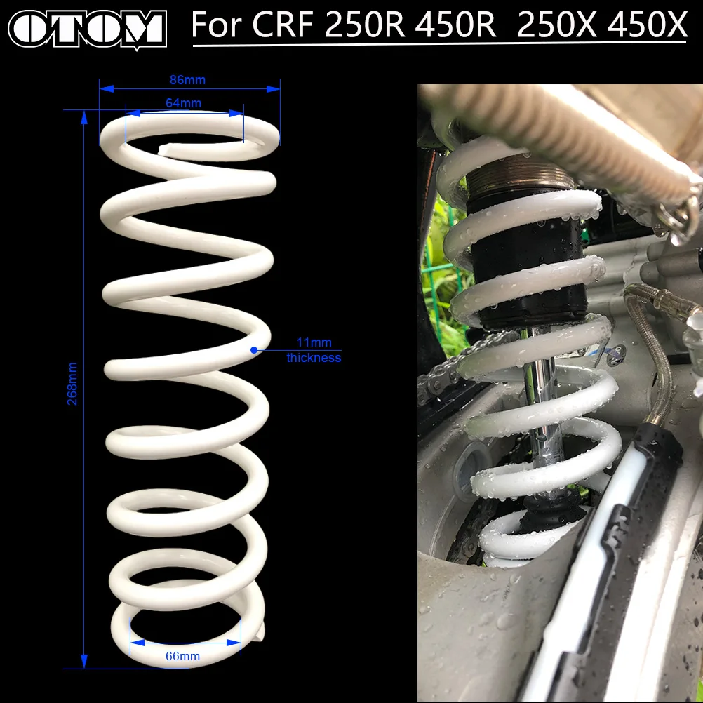 

Пружина заднего амортизатора мотоцикла OTOM для HONDA CRF250R ​ CRF250X CRF450X ​ CRF450X 2002-2019