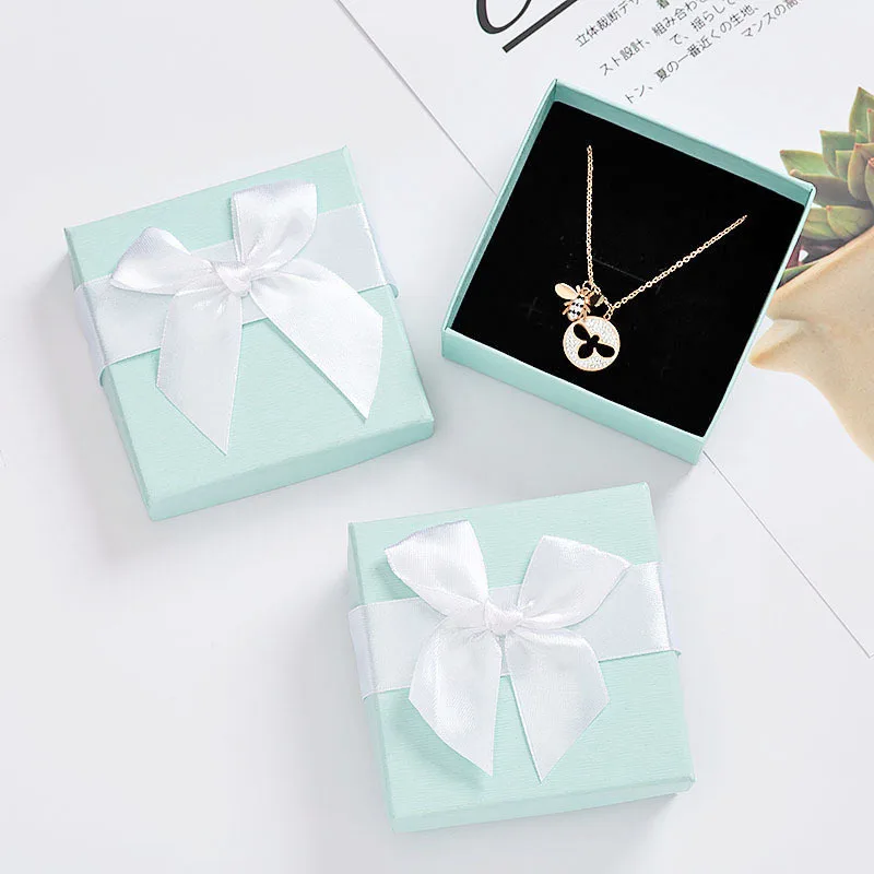 

Gift Jewelry Box Stud Necklace Ring Jewelry Box Bow Knot Earring Box