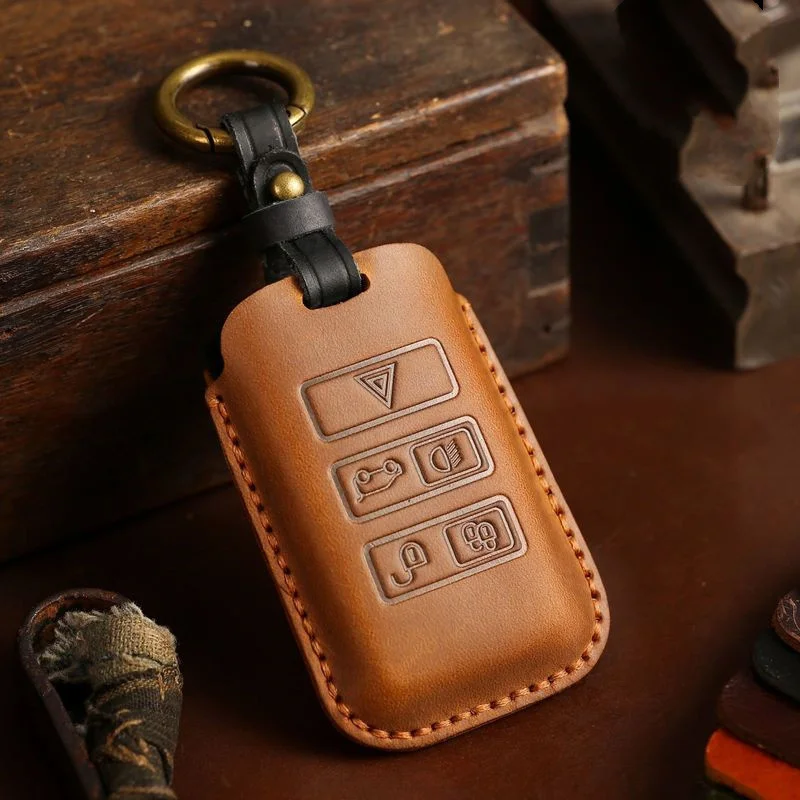

Car Key Case Holder Keychain For Land Rover Range Rover Discovery 5 Sport 2018 2019 For Jaguar XEL E-PACE 2019 Accessories