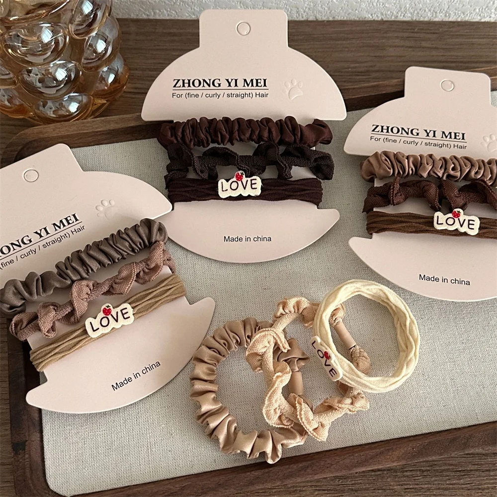 3 шт./набор женские шелковые резинки для волос