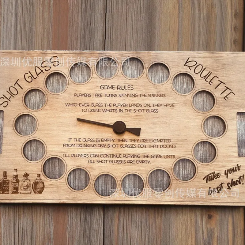 2025 деревянный винный стол игровой орнамент бар вечеринка питьевая чашка для вина