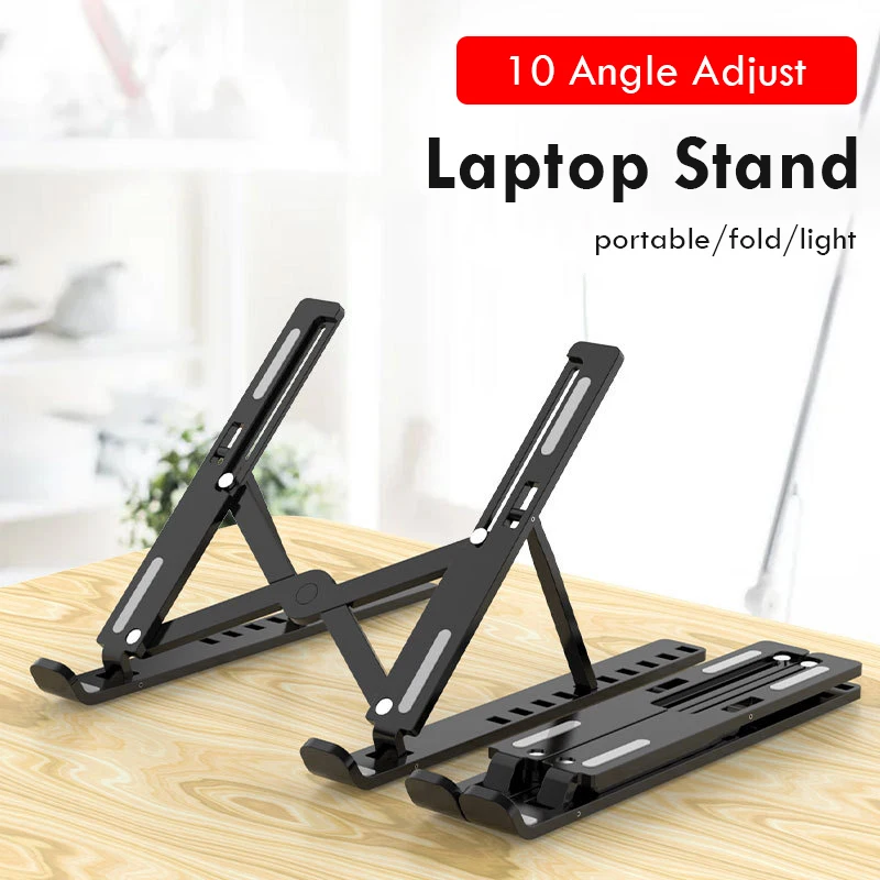 

Ultra Thin Portable Laptop Stand ABS Adjustable Holder for Macbook/HuaweI/Asus/HP Table Stand Support Tablet Holder for iPad