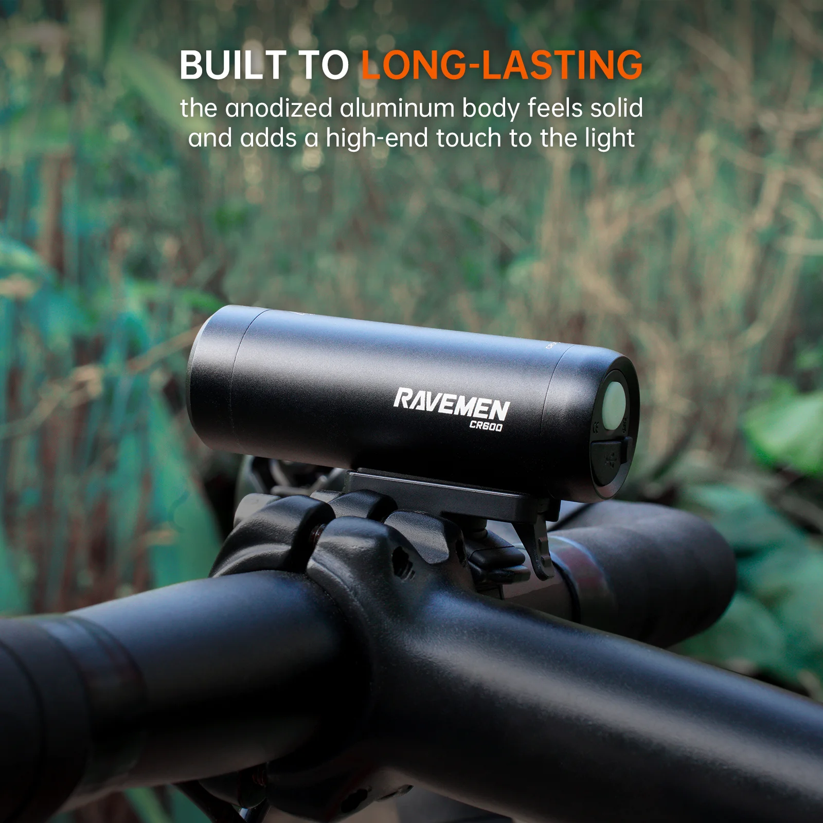 Комплект передних и задних фонарей для велосипеда RAVEMEN велосипедная фара CR600 +