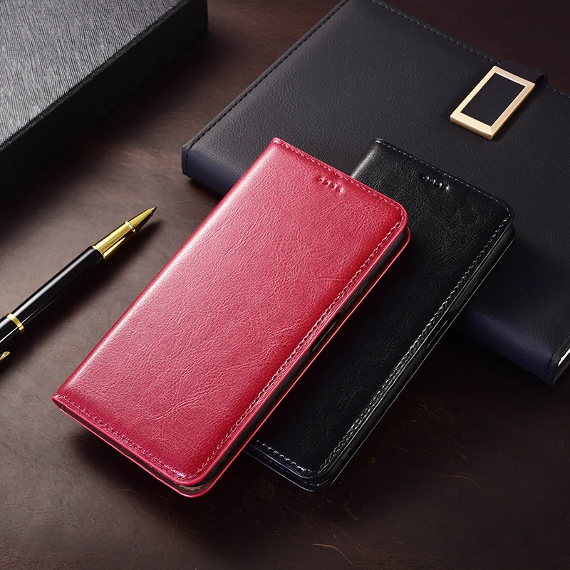 Чехол для телефона Crazy Horse из натуральной кожи Samsung Galaxy Note 8 9 10 Plus Note20