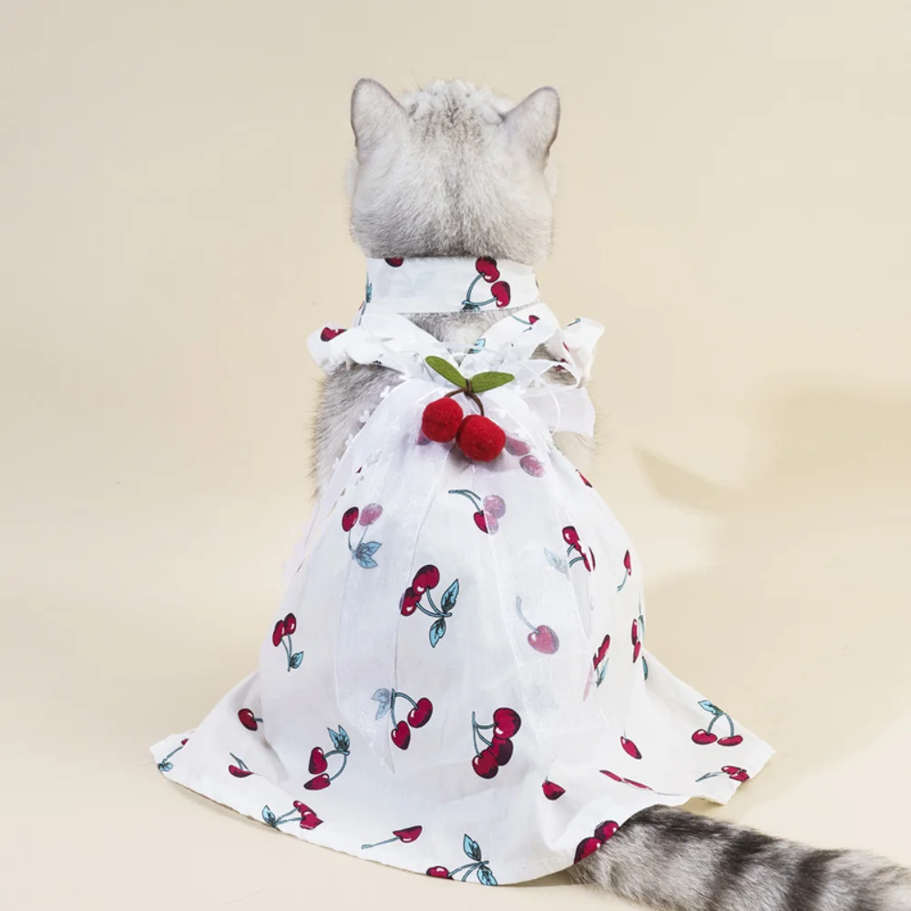 

Pet Clothes Spring Summer Sweet Dress Cat Fashion Skirt Small Dog Cute Designer Shirt Puppy Vest Chihuahua Yorkshire Maltese