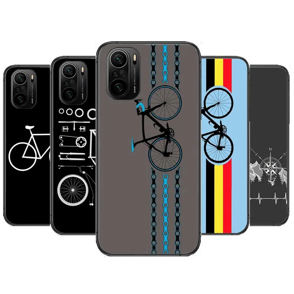 

Mountain Bikes Cycling Phone Case For xiaomi redmi POCO F1 F2 F3 X3 Pro M3 9C 10T Lite NFC Black Cover Silicone Back Prett mi 10