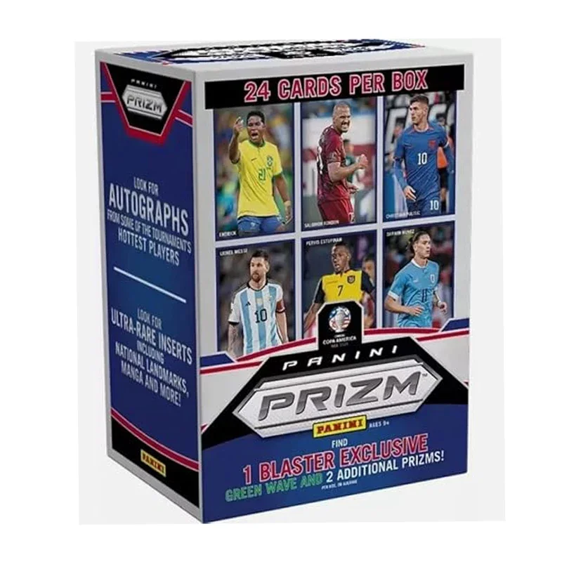 Фото Голографические карты Copa America 2024, коллекция Panini Prizm Blaster, карты Rookie, новое поступление №1