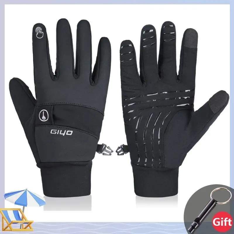 

Зимние теплые велосипедные перчатки, велосипедные перчатки с закрытыми пальцами для сенсорного экрана, водонепроницаемые ветрозащитные перчатки для катания на лыжах, рыбалки, езды на мотоцикле