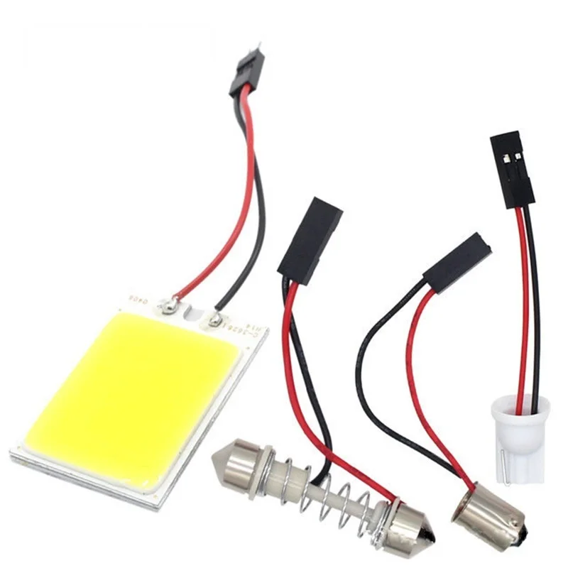 

T10 C5W Car Led Cob 18 24 36 48SMD White Parking Bulb Auto Interior Reading Panel Lamp Super Bright Festoon License Plate Light