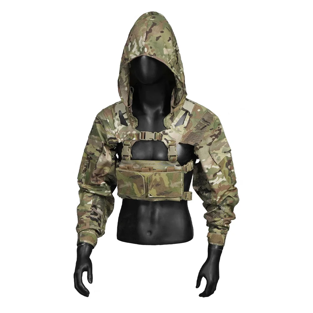 Фото Тактическая куртка DMGear с тройным подсумком для магазинов, боевая рубашка, охотничья одежда, дышащая, удобная, для активного отдыха на природе. №1