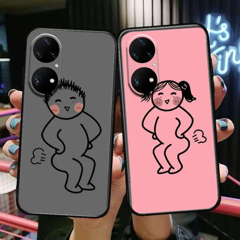

Creative Funny Villain Phone Case For Huawei p50 P40 p30 P20 10 9 8 Lite E Pro Plus Black Etui Coque Painting Hoesjes comic fas