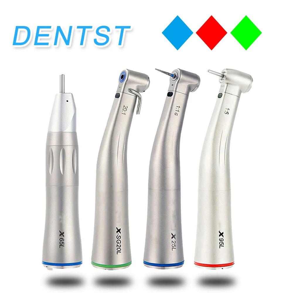 

Push Button Dental Handpiece X95L Contra Angle E-TypeTi Max Against Low Speed Fiber Optic Increasing Implant Handle Dentist Tool