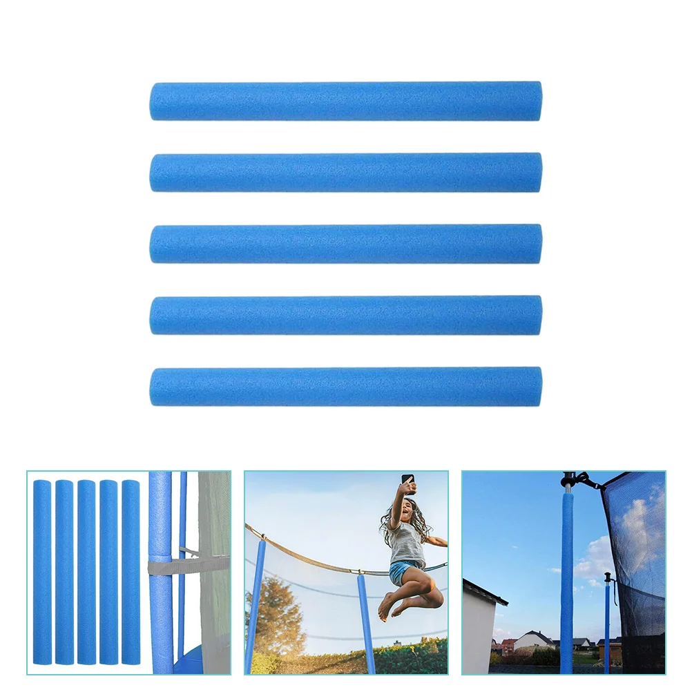 

5 Pcs Fence Anti-collision Pipe Sleeve Foams Tubes Trampoline Sleeves Kids Trampolines Covers Pole Shell Sponge Safety