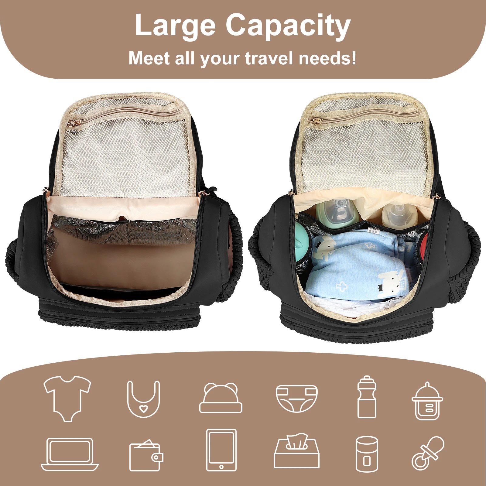 Многофункциональная Сумка Для Подгузников Geestock Водонепроницаемый Рюкзак