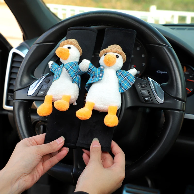 

Duck Car Seat Belt Cover Shoulder Strap Harness Cushion Animal Cartoon Car Styling Seatbelt Protector Auto Neck Support Cushion