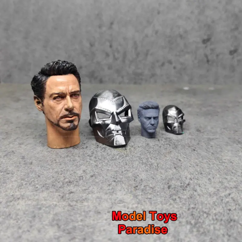 Аксессуары для фигурок Hot Toys Доктор Дум маска 1/12 1/6