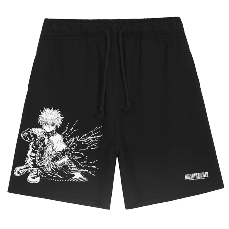 

2022 Hip Hop Streetwear Men Shorts Anime Cartoon Print Harajuku Japanese Jogger Shorts Summer Casual Cotton Baggy Sweatpants