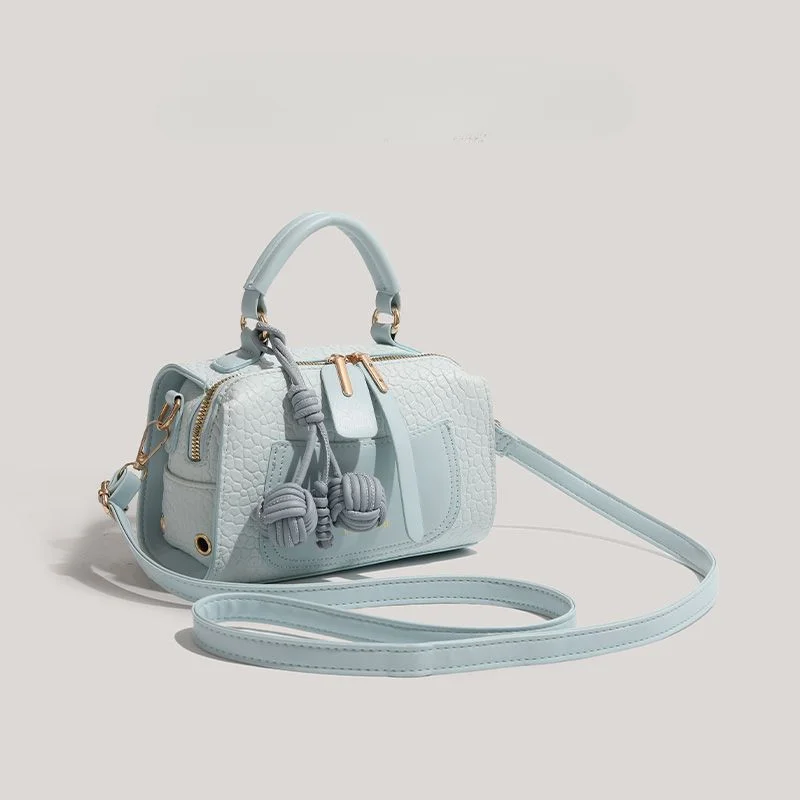 Ледяная синяя сумка-подушка загадка новинка 2024 женская сумка на одно плечо через