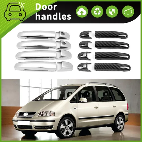Отделка дверной ручки для 96-10 Volkswagen Sharan 7 м, аксессуары для защиты от царапин